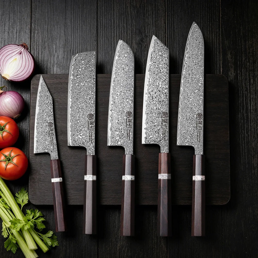SHENGSHARP 67-Layer Damascus Steel Japanese Kitchen Knife Damascus Kitchen Knife Qst