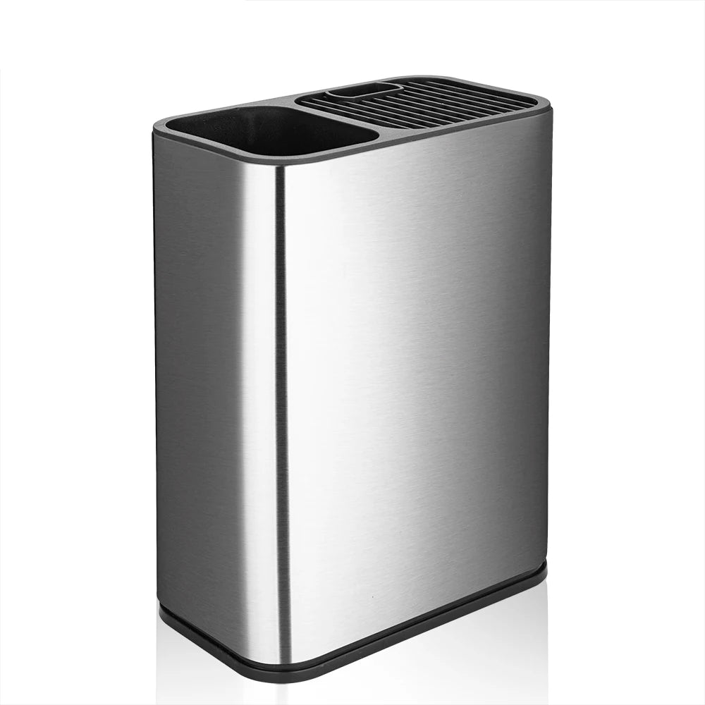 XITUO Stainless Steel Knife Holder & Cutlery Organizer Stand Knife Block Organizer Qst WHITE