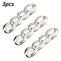 4-in-1 No-Sew Alloy Waist Adjust Snap Buckle – Jeans & Dresses Waistband Snap Fastener Qme Silver 3PCS
