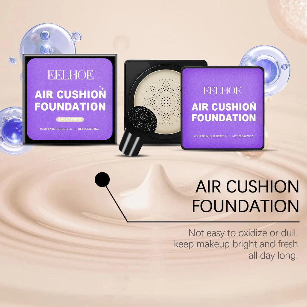 EELHOE Mushroom Head Air Cushion Foundation – Full Coverage Air Cushion Foundation Qst