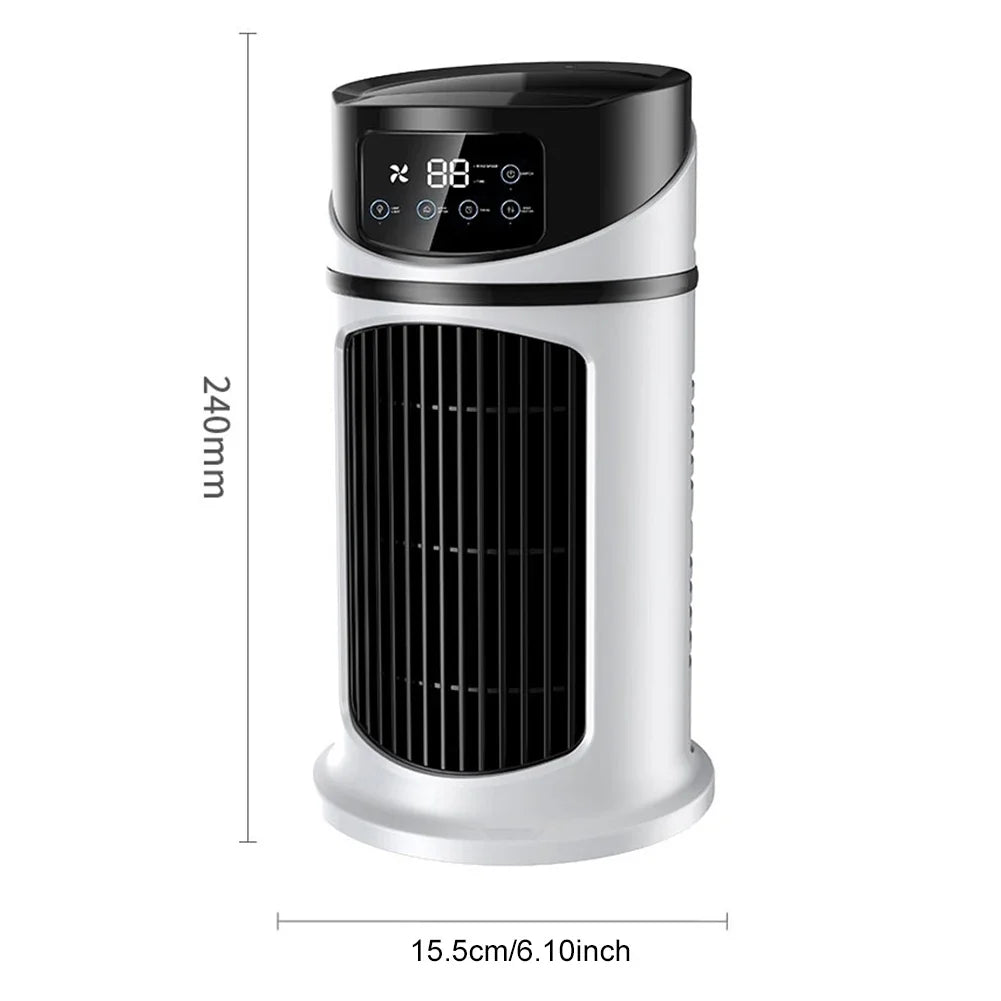 Quiet Desk Fan – 6 Speed Adjustable Airflow & Circulation Desk Fan Qme