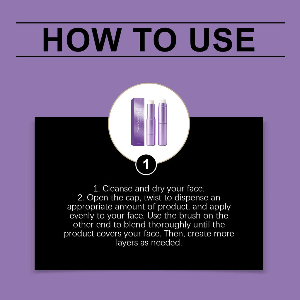10G Foundation Stick – Full Coverage, Moisturizing & Pore Smoothing Foundation Stick Qst