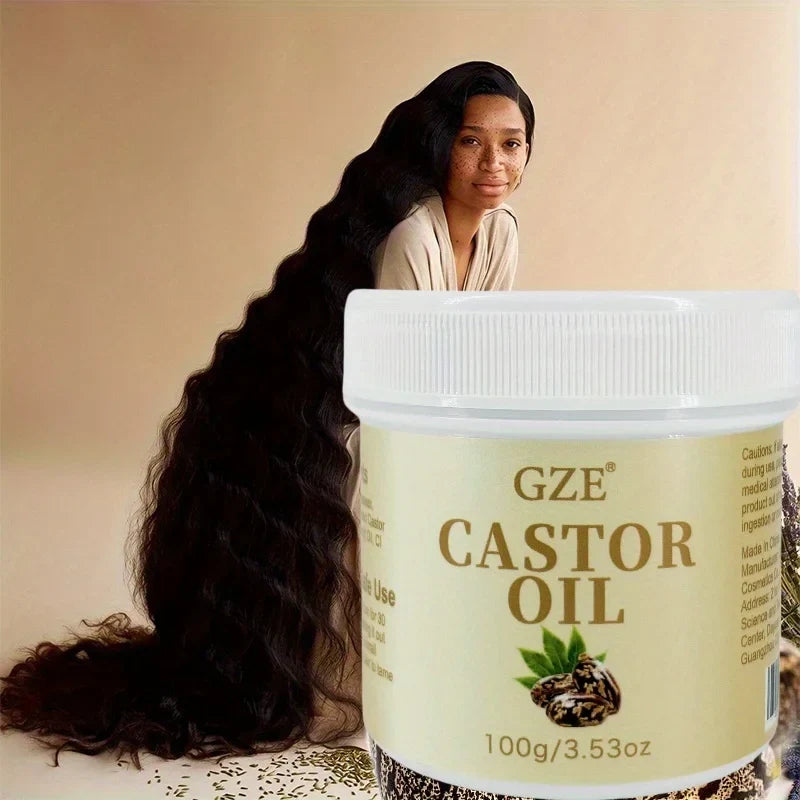GZE Castor Oil Deep Conditioning Hair Treatment – Split Ends Hair Conditioning Oil Qme