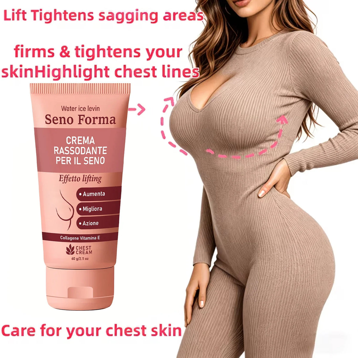 Collagen Vitamin E Bust Firming Cream – Moisturize & Tone Bust Firming Cream Qme