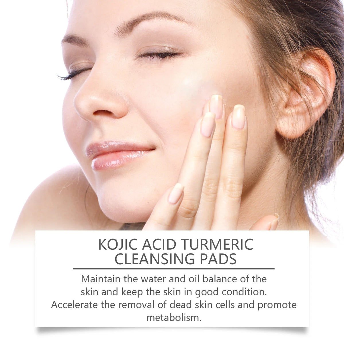 Turmeric & Kojic Acid Cleansing Pads – Pore Cleanser & Makeup Remover Facial Cleansing Pads Qme