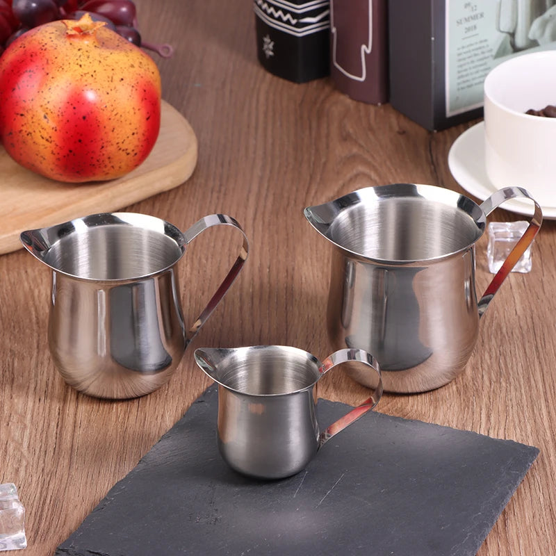 Stainless Steel Milk Frothing Pitcher 60–240ml | Creamer Cup Milk Frothing Pitcher Qst
