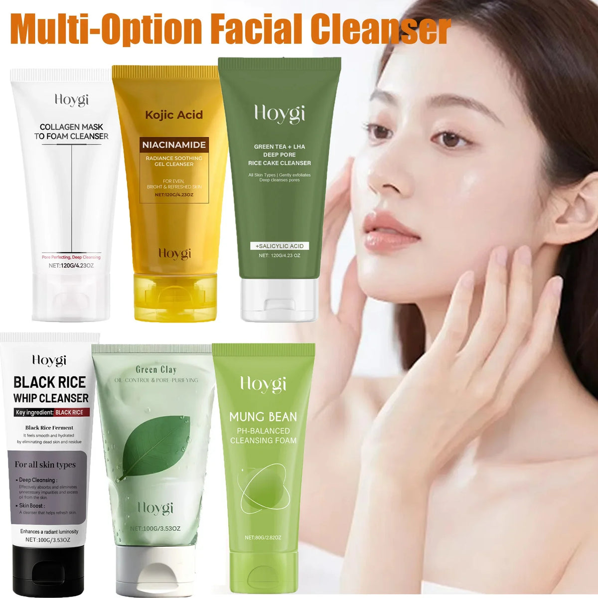 Multi-Option Facial Cleanser – Oil Control & Brightening Facial Cleanser Qme