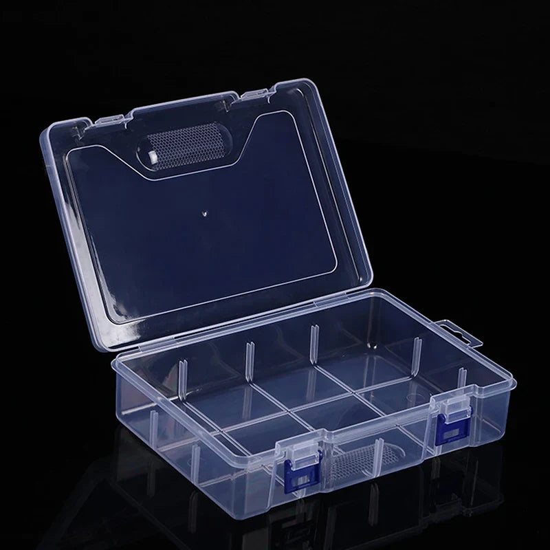 Transparent Plastic Organizer Box – Nail Art, Beads & Craft Plastic Storage Organizer Qme