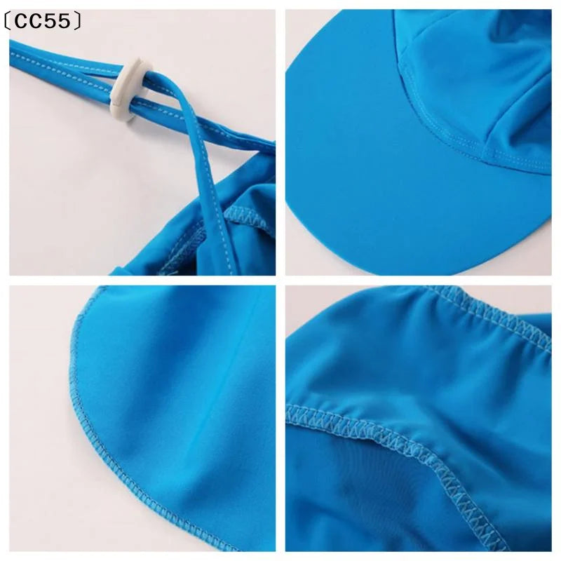 Kids UV-Protective Wide Brim Sun Hat – Breathable Ice Silk Kids Sun Hat Qst