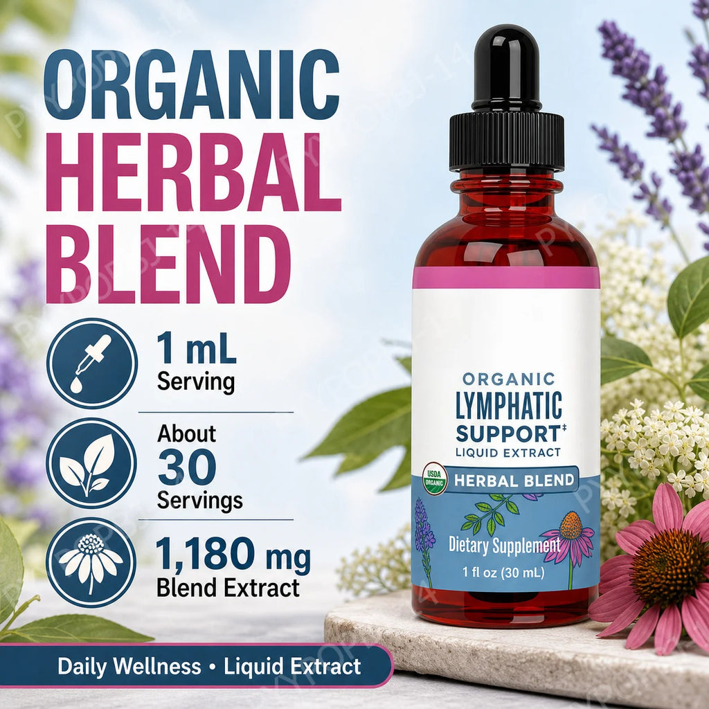 Organic Herbal Liquid Extract Drops – Echinacea & Elderberry 1 oz Herbal Liquid Extract Qst