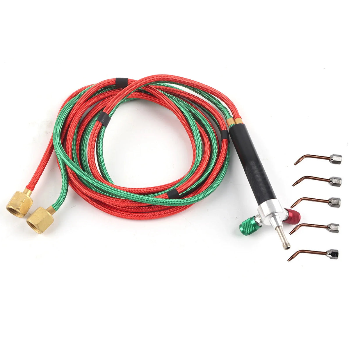 Oxygen Welding Torch for Jewelry – Flame Gun with 5 Tips Jewelry Welding Torch Qme as show
