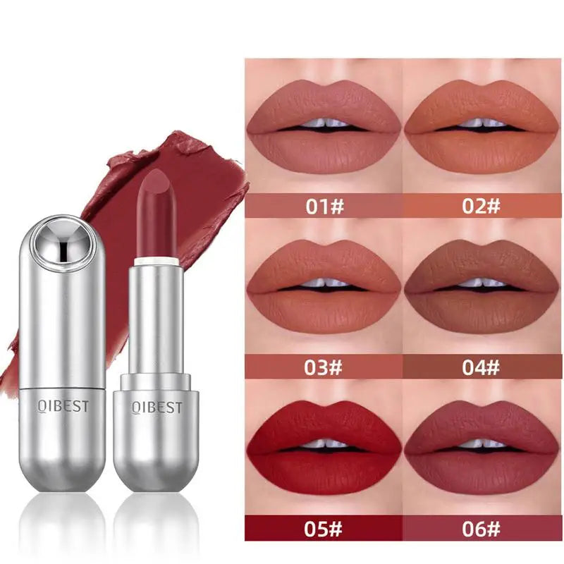 Matte Velvet Lipstick Pencil – Smudge-Proof High-Pigment Matte Lip Pencil Qme