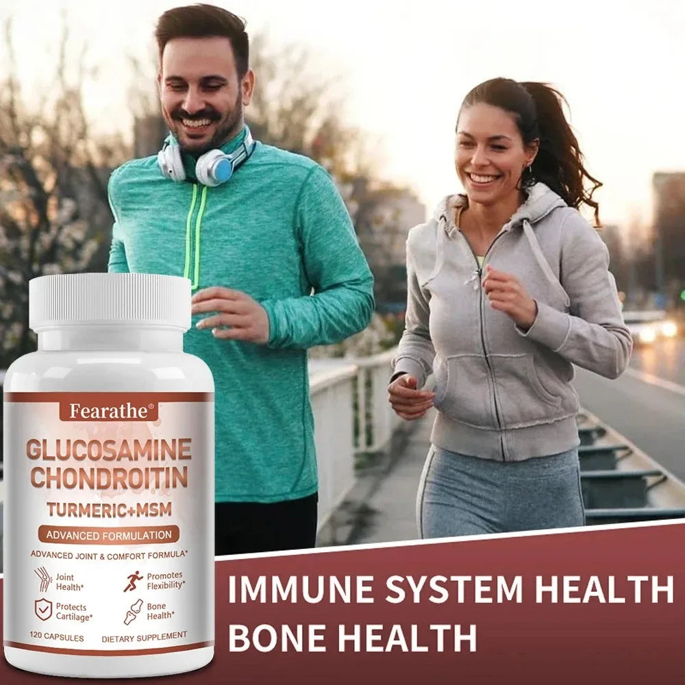 Glucosamine Chondroitin MSM & Turmeric Joint Support Capsules Joint Support Supplement Qst