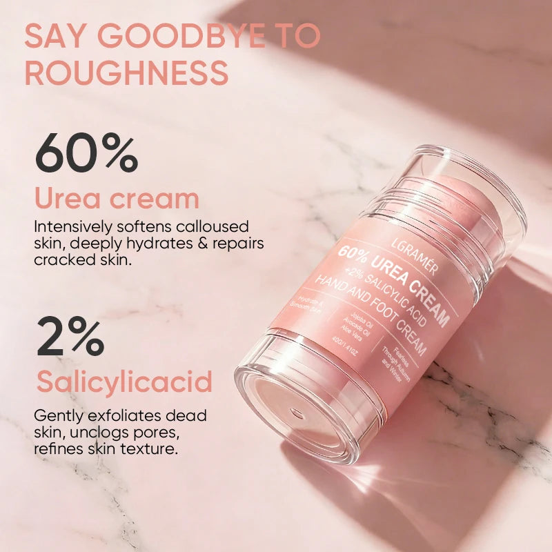 Urea Foot Cream with Salicylic Acid & Hyaluronic Acid – 40g Foot & Hand Cream Qst
