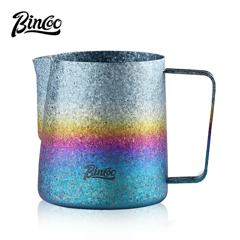 Bincoo Pure Titanium Milk Frothing Pitcher – Latte Art Jug Milk Frothing Pitcher Qst