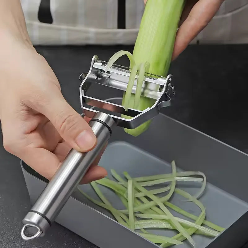 Double-Head Stainless Steel Vegetable & Fruit Peeler Grater Vegetable Peeler Grater Qme