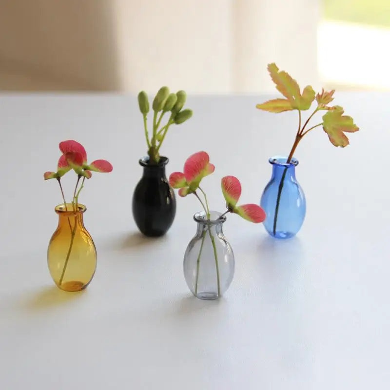 Mini Glass Vase Fridge Magnet | Flower Arrangement Decor Decorative Magnet Vase Qme