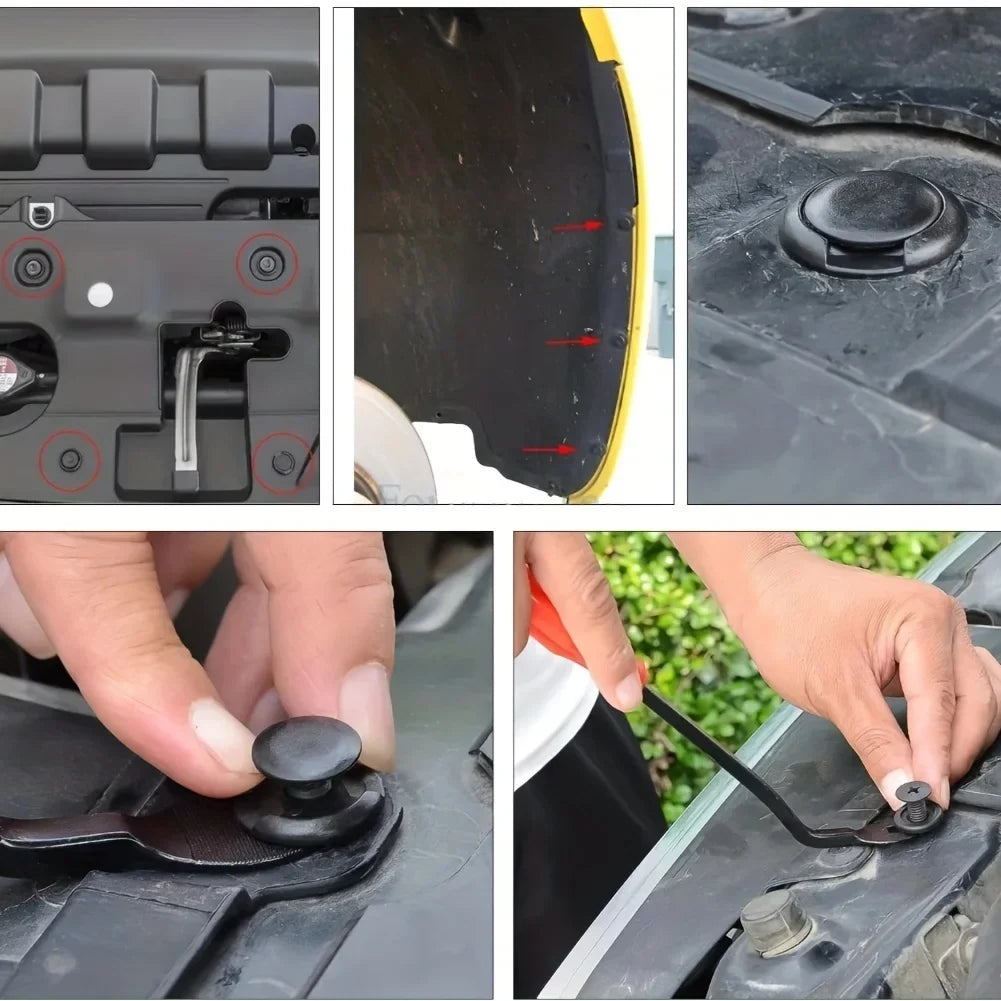 Auto Fastener Clips Car Body Push Retainer Pin Rivet Kit Auto Fastener Clip Kit Qme