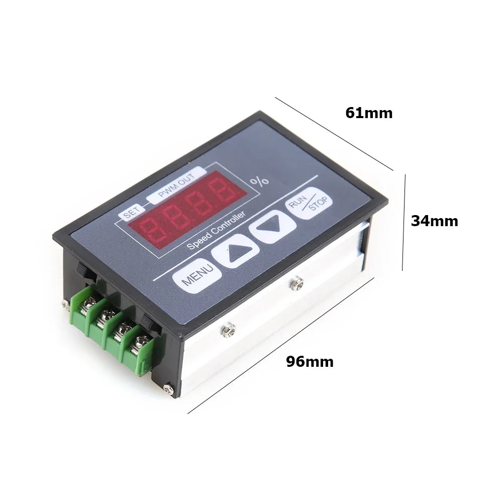 PWM DC Motor Speed Controller – Slow Start Soft Stop Digital 6–60V Motor Speed Controller Qme