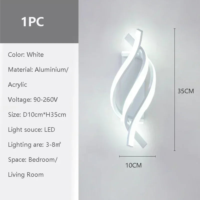 Modern LED Line Wall Lamp – Bedroom, Corridor & Home Décor LED Wall Sconce Qme