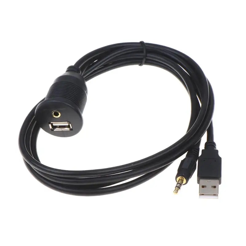 Flush Mount Panel USB Extension Cable – Waterproof UV Resistant Panel Mount USB Cable Qme