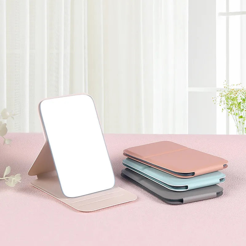 PU Leather Foldable Compact Makeup Mirror – Portable Compact Makeup Mirror Qme