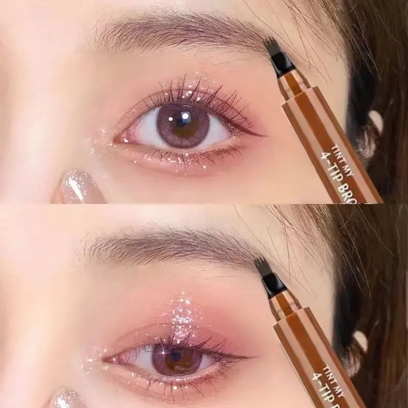 Waterproof Liquid Eyebrow Tattoo Pen | Microblading Brow Makeup Eyebrow Makeup Pen Qme