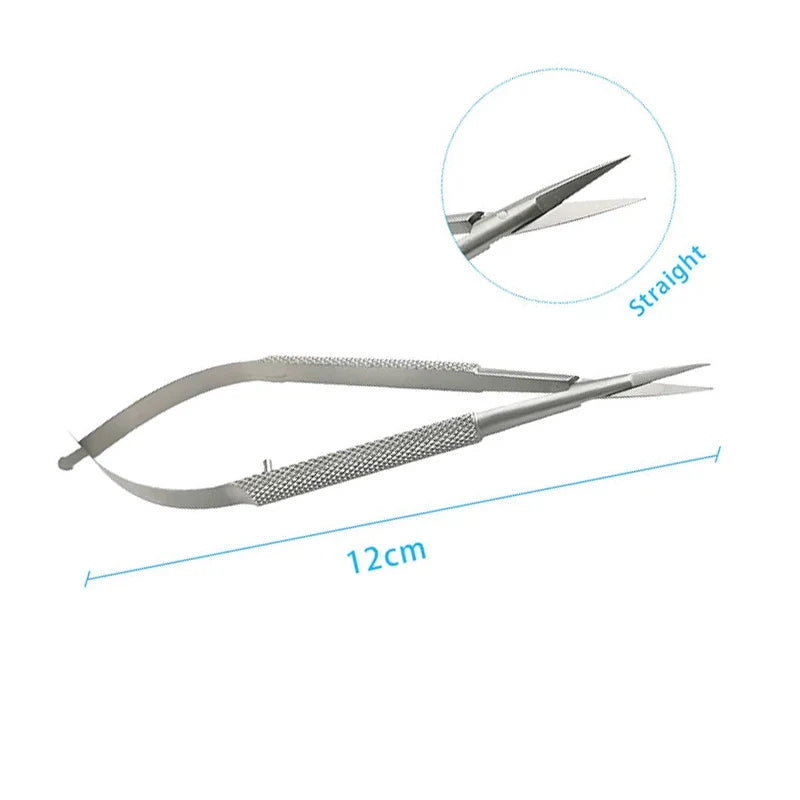 Castroviejo Micro Corneal Scissors – Stainless Steel Tool Micro Precision Scissors Qme