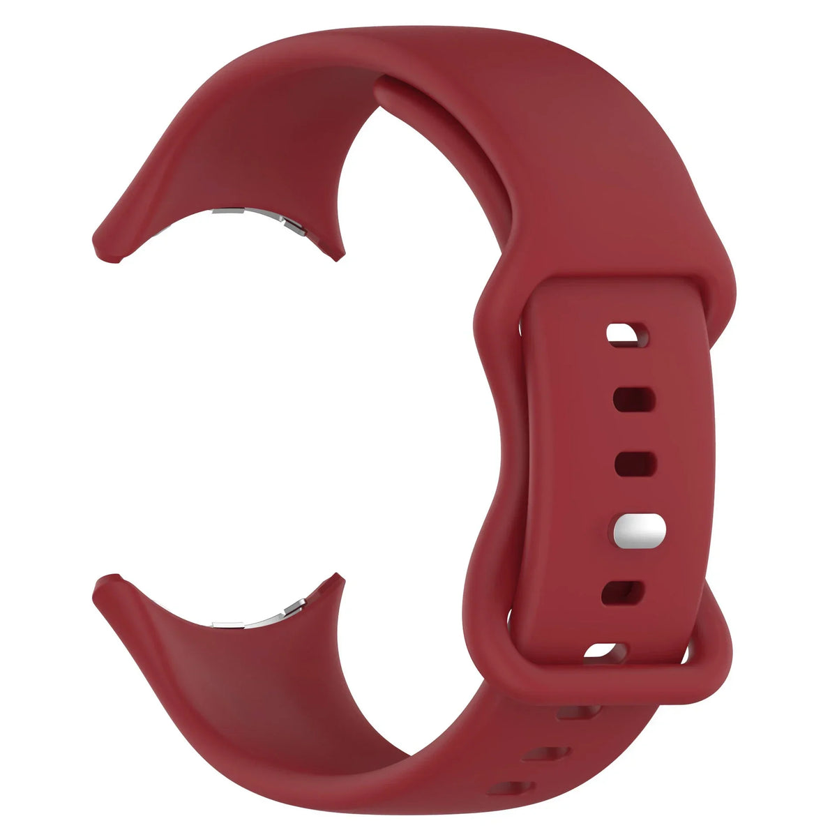 Silicone Sport Band for Google Pixel Watch 3 41mm Butterfly Buckle Silicone Watch Band Qme Red For Pixel Watch 1 2