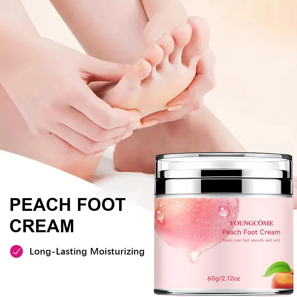 YOUNGCOME Peach Hand & Foot Cream – Deep Moisturizing Care Hand & Foot Cream Qst
