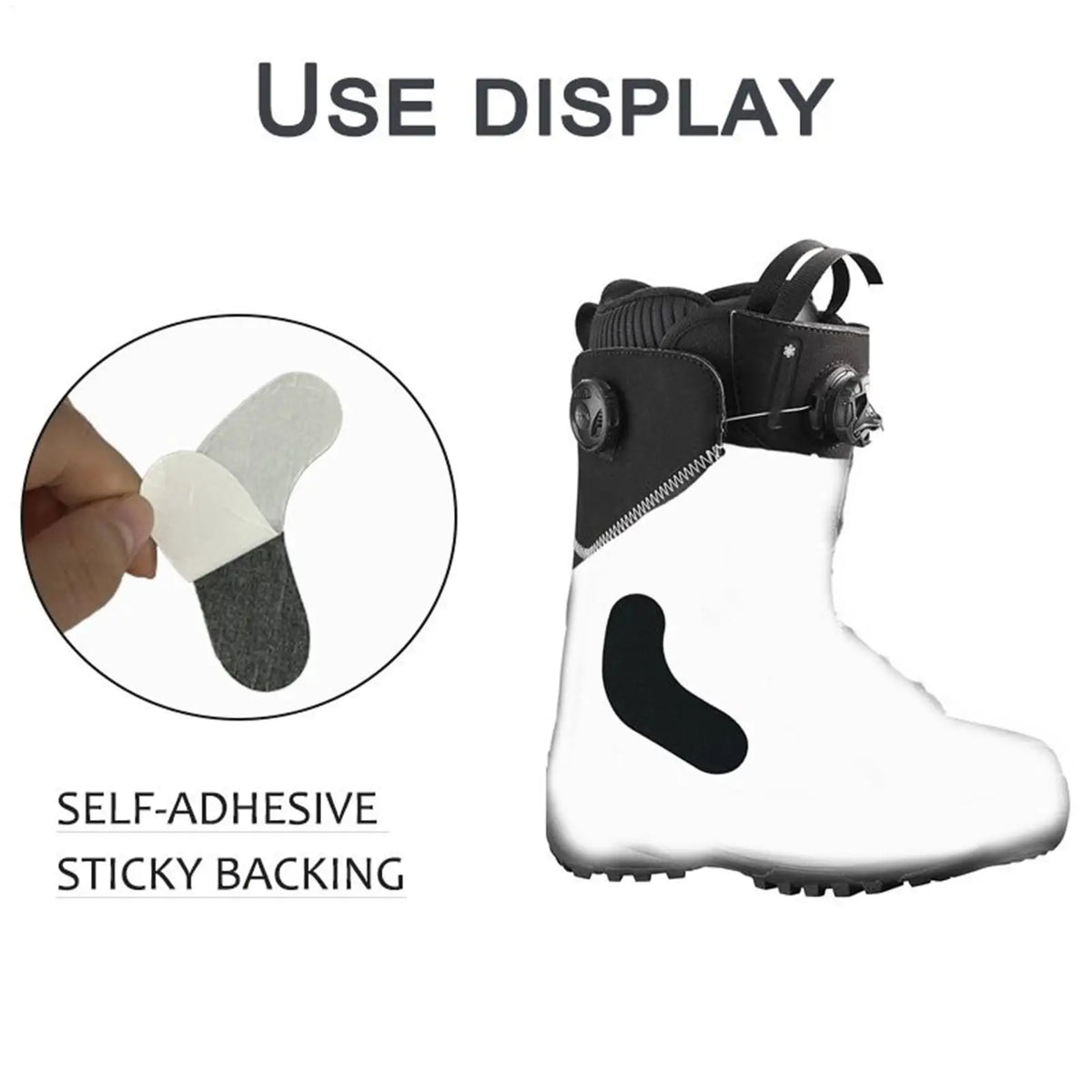 6 Pairs Ski Boot Foam Ankle Wrap Pads | Adhesive Fit Ski Boot Pads Qme