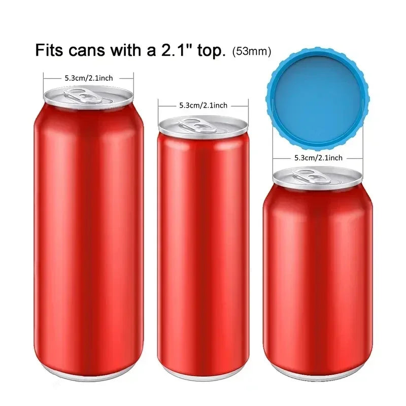 Silicone Drink Can Stopper – Leak-Proof Reusable Can Cover Silicone Can Cover Qme