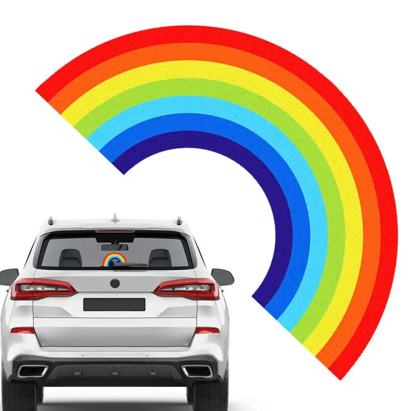 Rainbow Car Sticker – Waterproof Windshield Wiper Decal Automotive Decal Qst