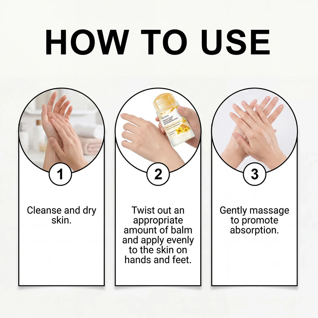 Oceaura Manuka Honey Moisturizing Stick – Hands, Feet & Skin Body Moisturizer Stick Qme
