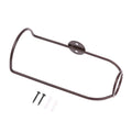 Wall-Mounted Iron Wine & Champagne Bottle Holder Display Rack Wall Wine Rack Qme Brown