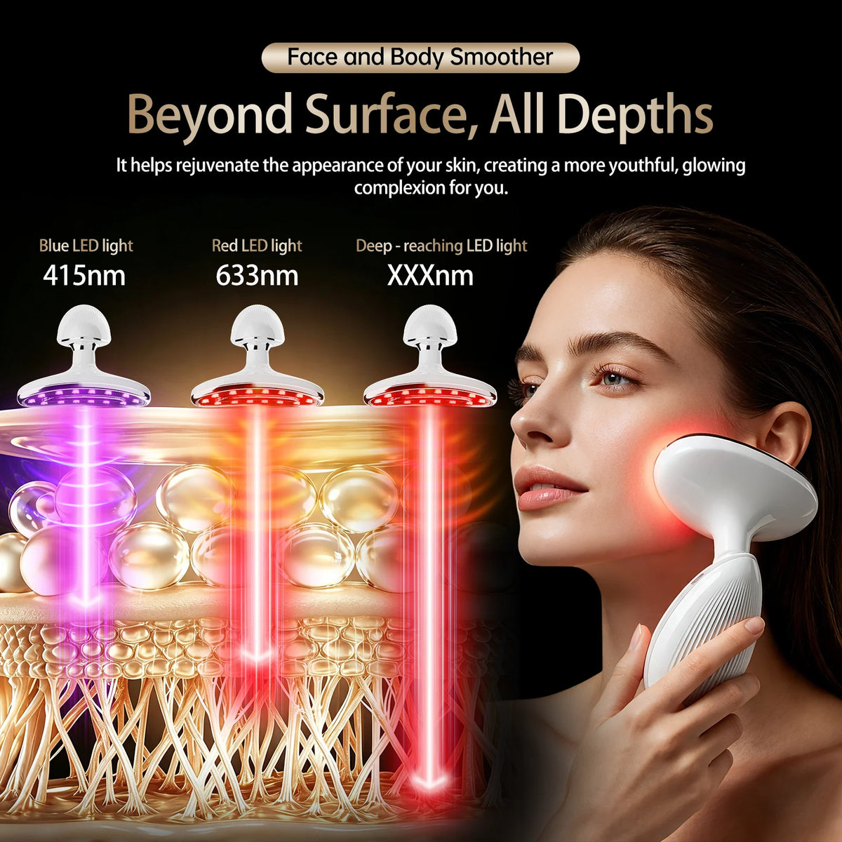 VIMYSHOW LED Facial & Body Beauty Device – Sculpt & Tone LED Beauty Device Qst