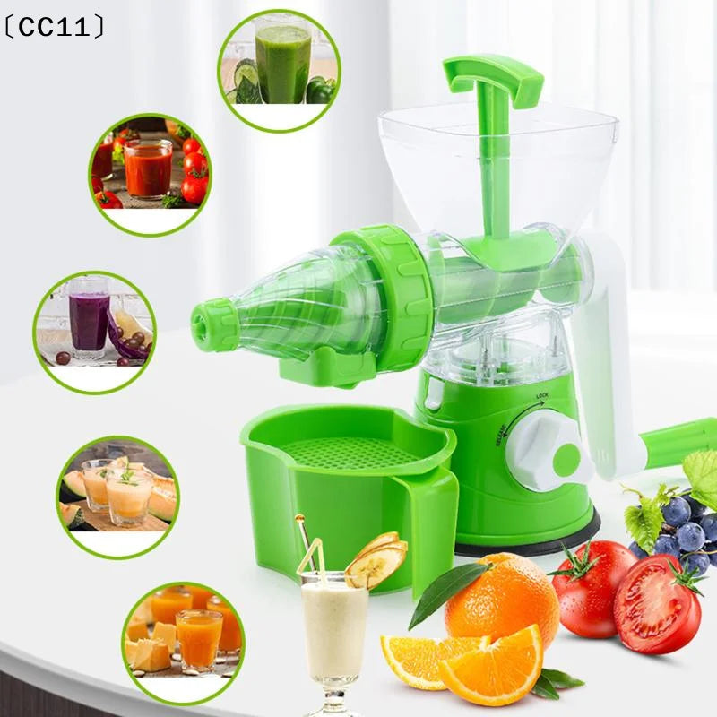 Portable Hand-Crank Fruit Juicer – Smoothies & Iced Drinks Manual Fruit Juicer Qme