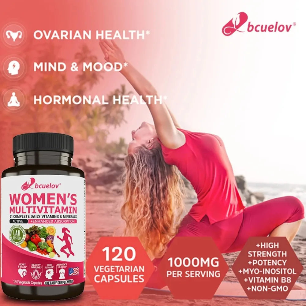 Women's Daily Multivitamin & Multimineral – 120 Capsules Women's Multivitamin Qst
