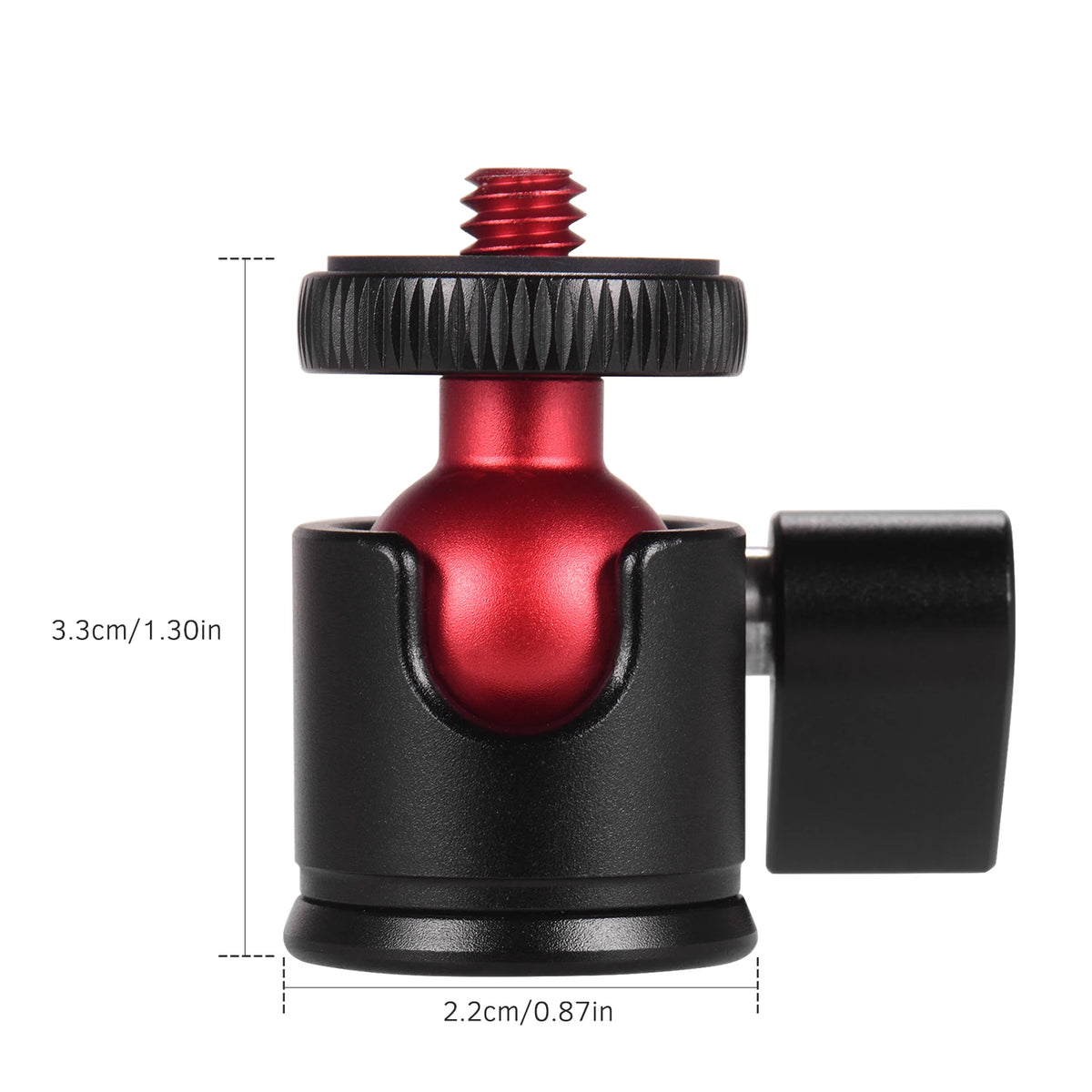 Andoer Mini Tripod Ball Head 360° Swivel for DSLR Cameras Tripod Ball Head Qst