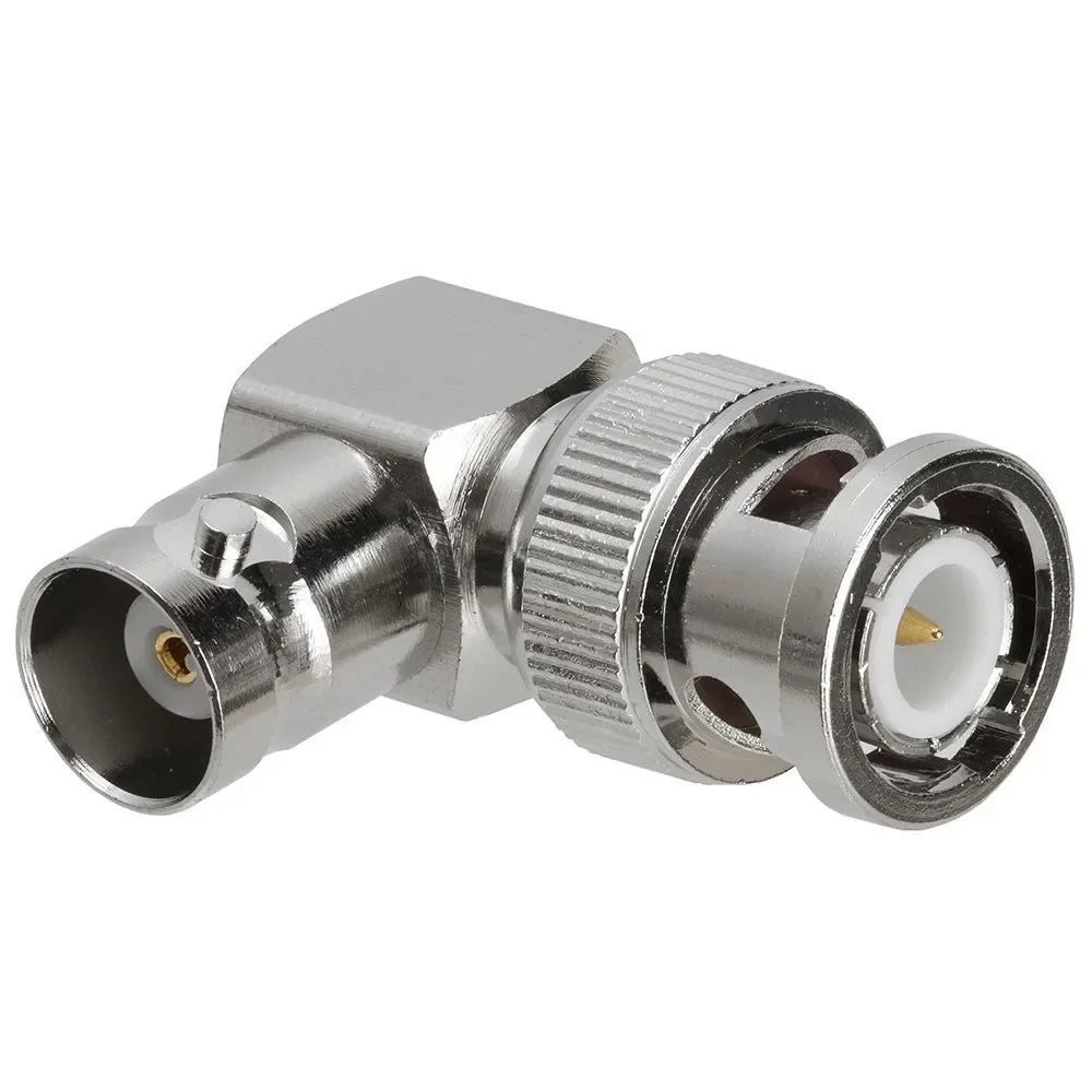 BNC Male to Female Right Angle 90° Copper Adapter | ESCAM Coaxial BNC Adapter Qme