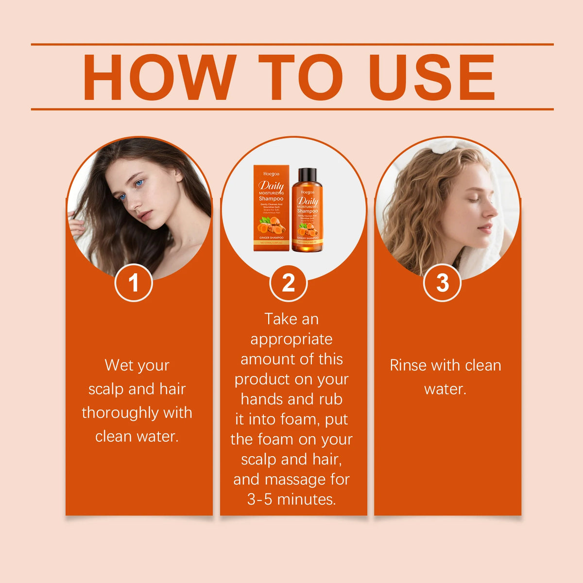 Hoegoa Ginger Herbal Shampoo – Hair Growth & Oil Control Herbal Hair Shampoo Qst