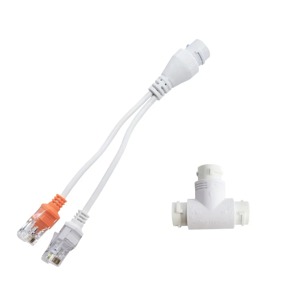 1-to-2 POE Combiner Splitter 12V Centralized Power Supply POE Power Splitter Qme 1 to 2