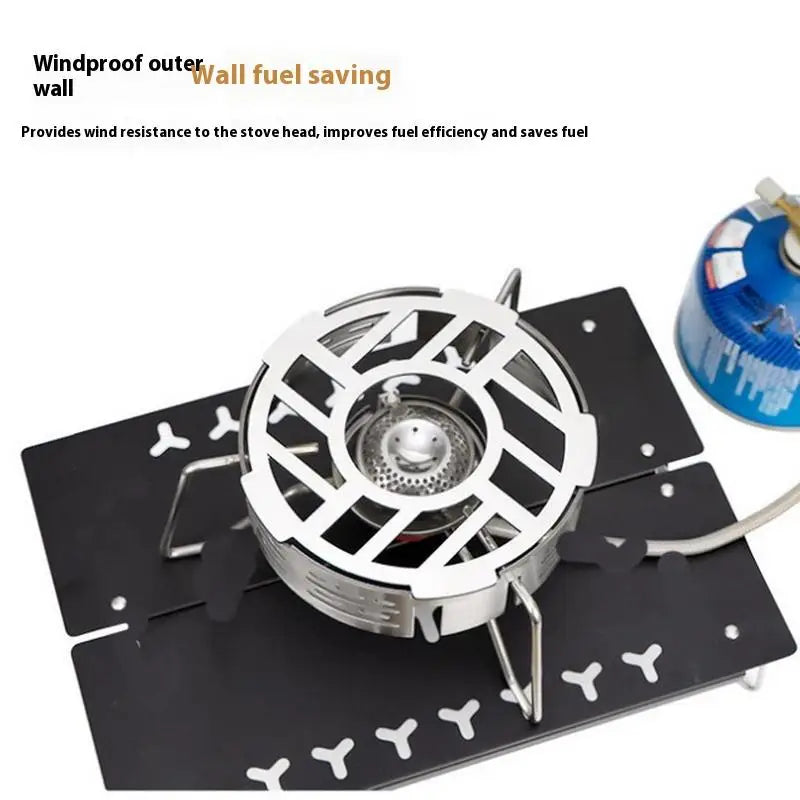 Portable Camping Stove Windproof Ring & Windshield Camp Stove Windshield Qme