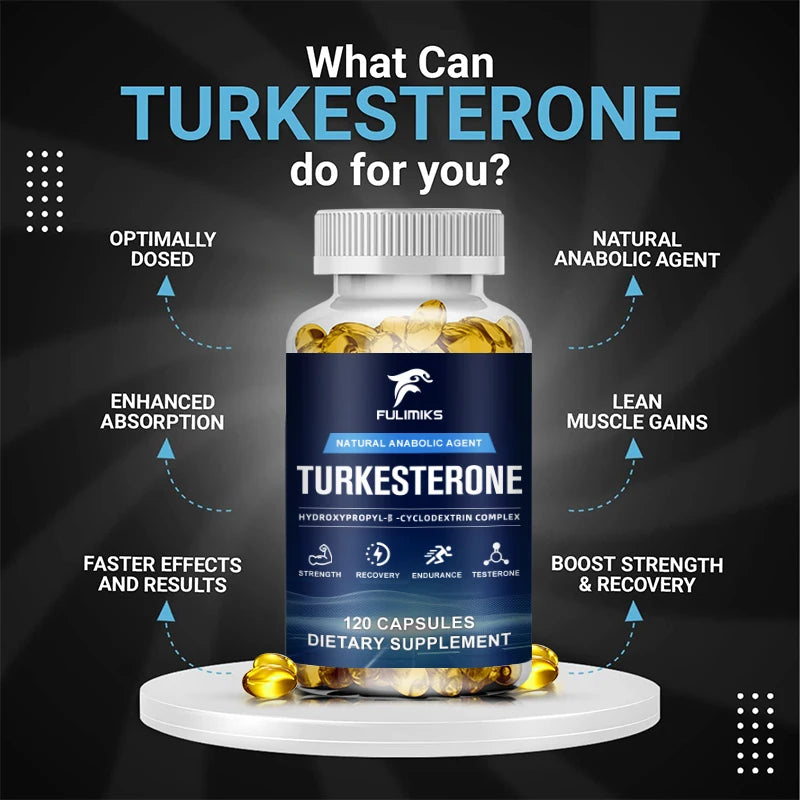 Fulimiks Turkesterone 500mg – Energy & Muscle Support, 120 Caps Dietary Supplement Qst