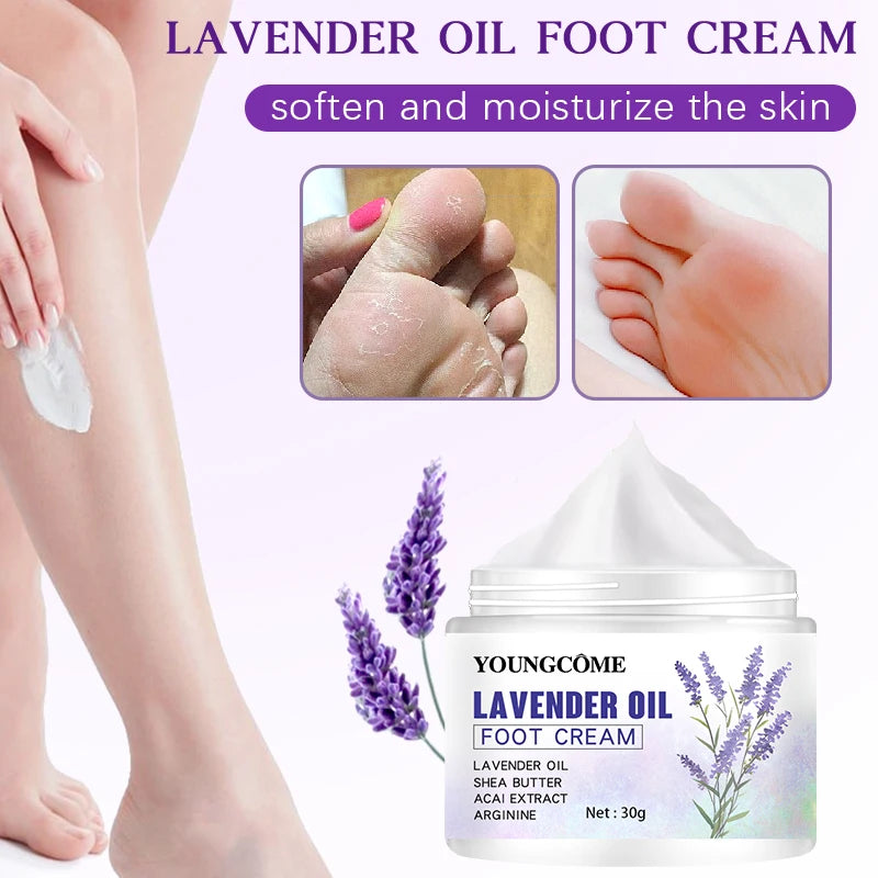 YOUNGCOME Lavender Foot Cream – Nourishing Heel & Foot Balm Foot Cream Qst