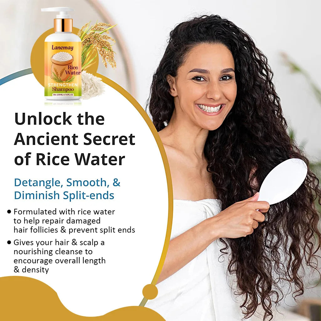 Rice Water Strengthen Shampoo – Longer, Stronger Hair Strengthening Shampoo Qst