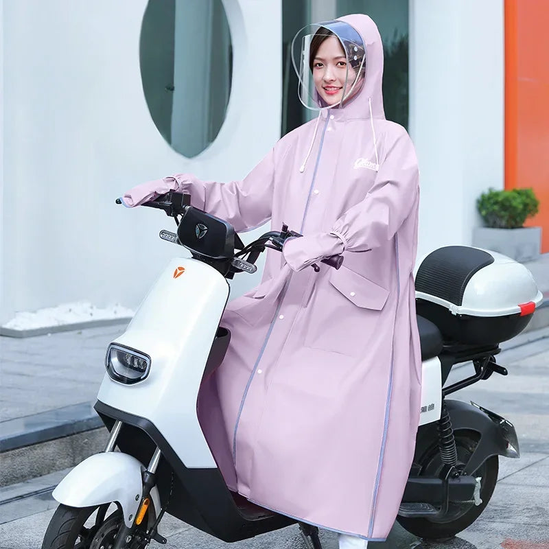Full Body Raincoat for Electric Vehicles & Motorcycles | Qme Motorcycle Raincoat Qme