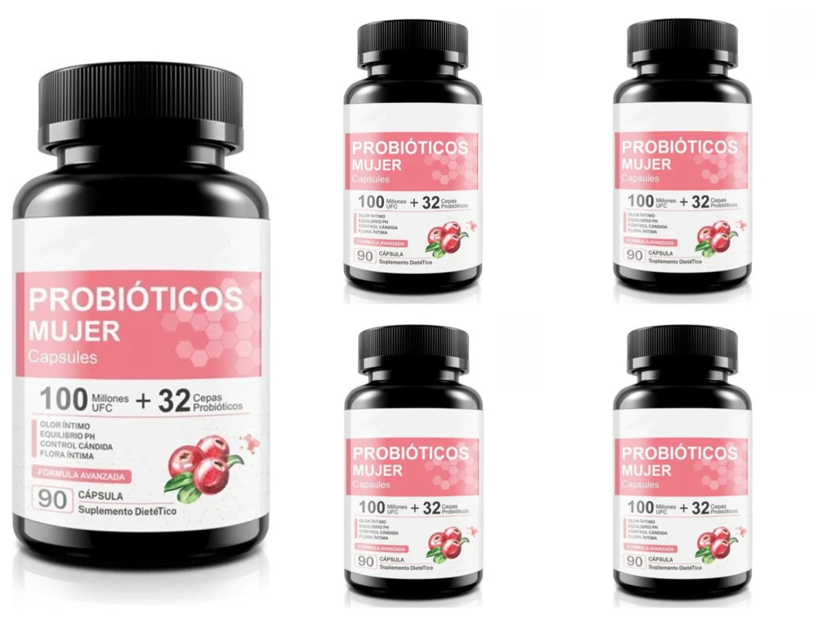 Probiotics for Women – 32 Strains, 100M CFU, 90 Capsules Probiotic Supplement Qst 5 bottles