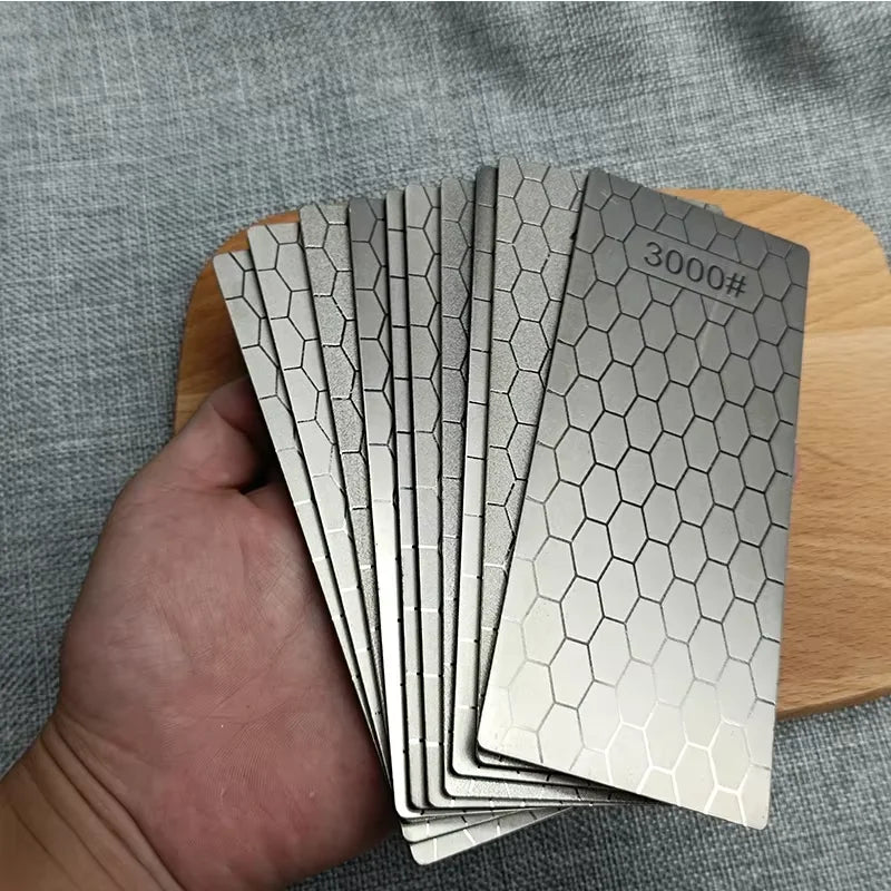 Diamond Knife Sharpening Plate 80–3000 Grit Honeycomb Stone Diamond Sharpening Plate Qst