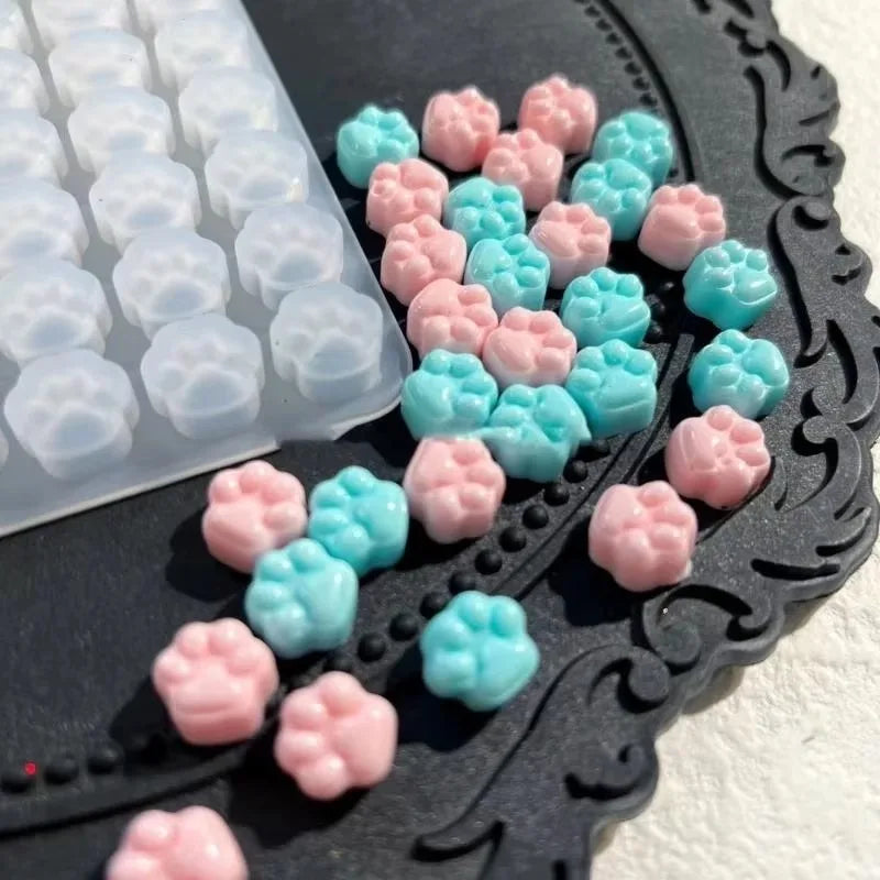 Mini Cat Paw Silicone Mold – DIY Wax Seal & Candy Mold Silicone Craft Mold Qme